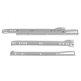 Prowadnice rolkowe 300x37mm srebrne mod. 12
