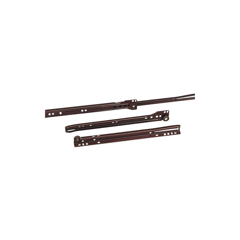Prowadnice rolkowe 400x37mm brązowe mod. 16