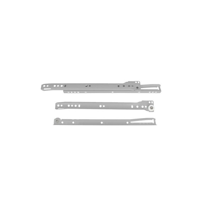 Prowadnice rolkowe 600x37mm srebrne mod. 24