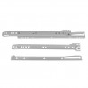 Prowadnice rolkowe 600x37mm srebrne mod. 24