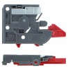 Prowadnice szuflad 300mm cichy domyk pełny wysuw klips mod. 42
