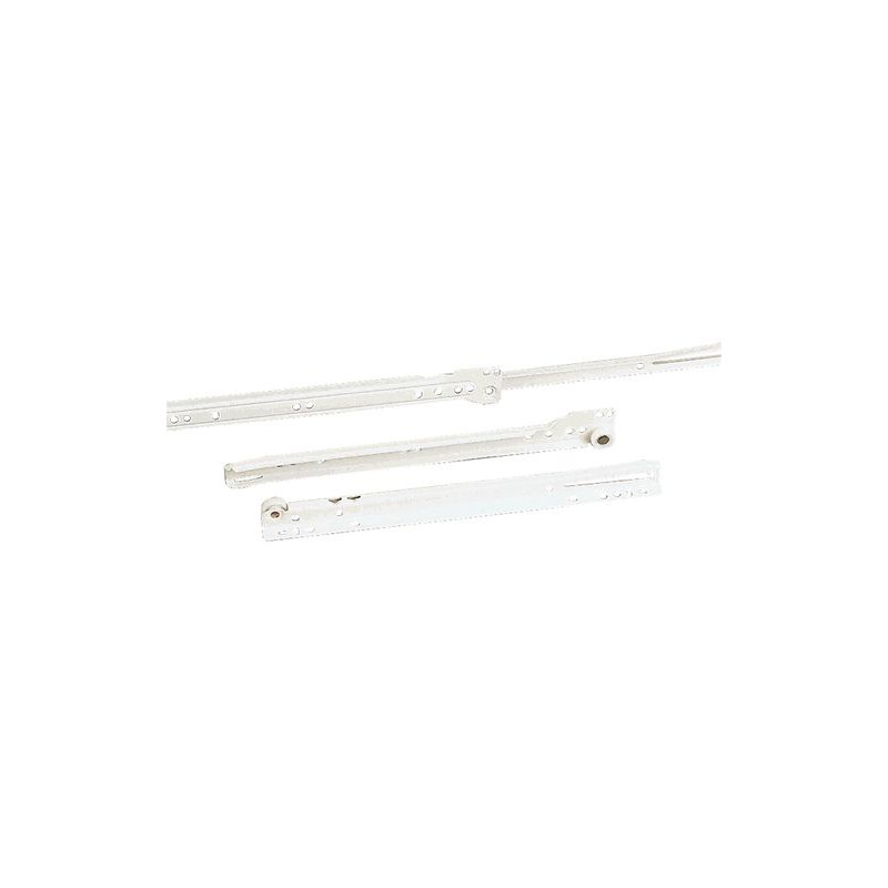 Prowadnica szuflad 400mm biała komplet mod. 16 NIZA