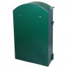 Skrzynka na listy 400x240x80mm zielona mod.4
