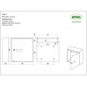 Skrzynka na listy 400x360x100 czarna mod.6