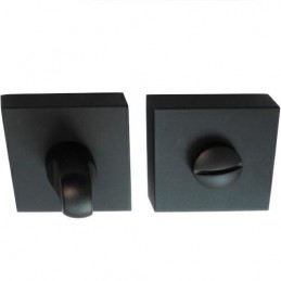 Szyld WC rozeta 50x50mm czarny mat t.4 mod. 201W310