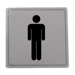 Tabliczka inf.101 WC męski INOX
