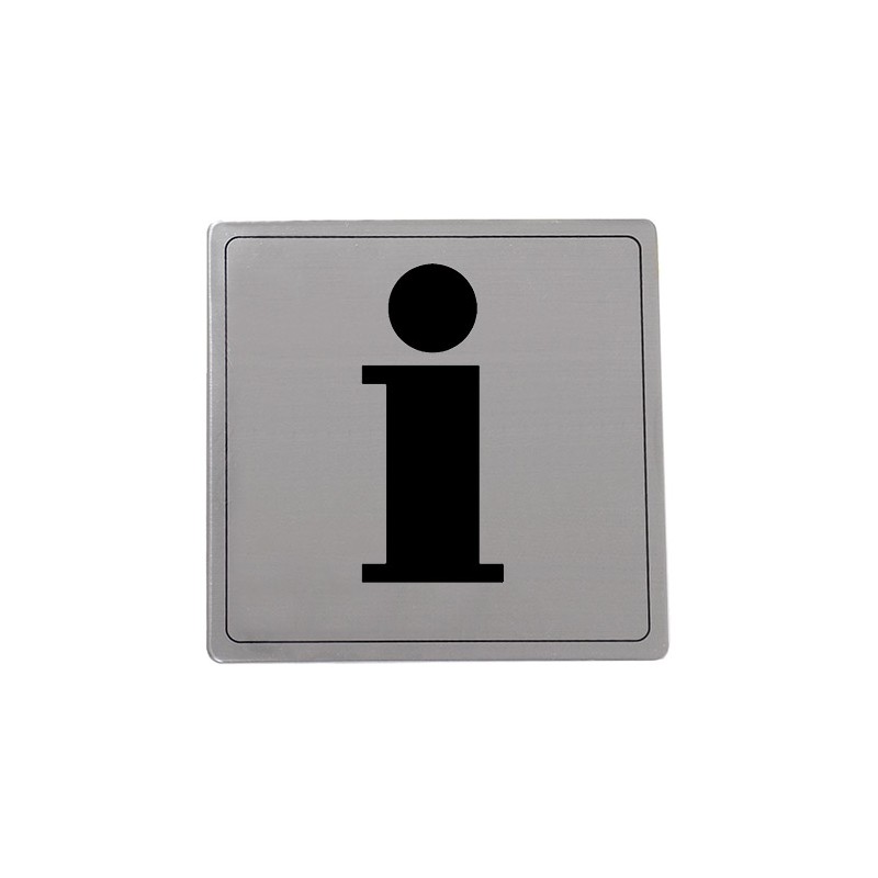 Tabliczka Informacja 14x14cm INOX mod.104