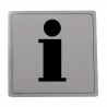 Tabliczka Informacja 14x14cm INOX mod.104