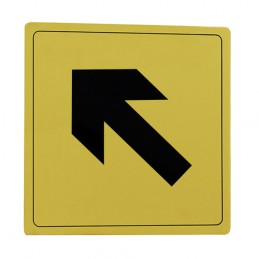 Tabliczka Strzałka ukośna 14x14cm złota mod.107