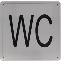 Tabliczka WC Toaleta 14x14cm INOX mod.108