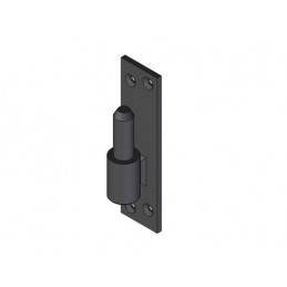 Trzpień zawiasu fi.14mm 28mm prosty czarny mod.8020