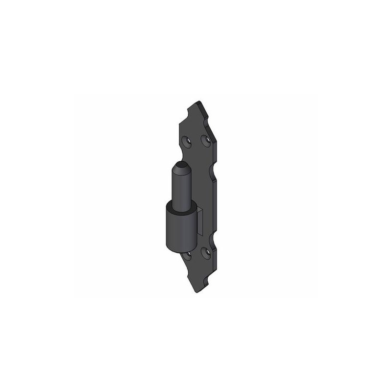 Trzpień zawiasu fi.14mm 34mm ozdobny czarny mod.8030