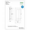 Uchwyt wpuszczany 120x50 inox mod.13