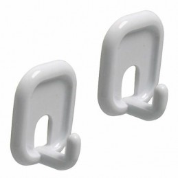 Wieszak 206-45x32x21 plastik.biały 2DIS