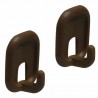 Wieszak 206-45x32x21 plastik.brąz 2DIS