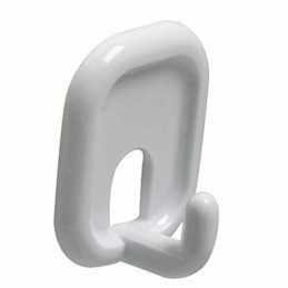 Wieszak 206-45x32x21 plastikowy biały