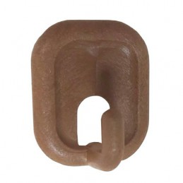 Wieszak 206-45x32x21 plastikowy brąz
