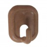 Wieszak 206-45x32x21 plastikowy brąz