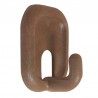 Wieszak 206-45x32x21 plastikowy brąz