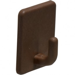 Wieszak 209-43x43x21 plastikowy brąz