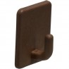 Wieszak 209-43x43x21 plastikowy brąz