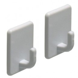 Wieszak 209-48x37x21 plastik biały  2DIS
