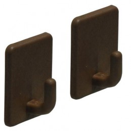 Wieszak 209-48x37x21 plastik brąz 2 DIS