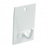 Wieszaki przyklejane/przykręcane 43x26mm stalowe białe 3szt. mod.212 DIS