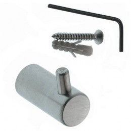 Wieszak do kabin WC 12 Inox
