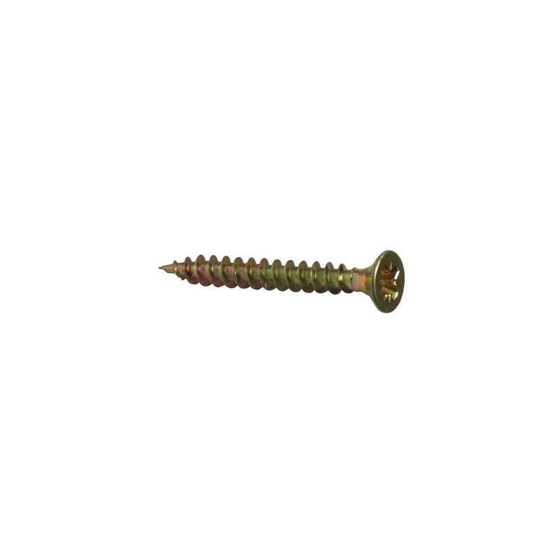 Wkręty 2,5x25mm żółty ocynk łeb stożkowy PZ 26szt.