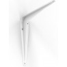 Wspornik półki stalowy biały 250x200mm BASIC 25, 2 szt.