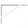 Wspornik półki wzmocniony stal biały 300x225mm mod. 9