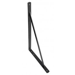 Wspornik półki wzmocniony stal czarny 500x325mm mod. 9