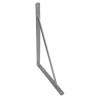 Wspornik półki wzmocniony stalowy srebrny 500x325mm mod. 9