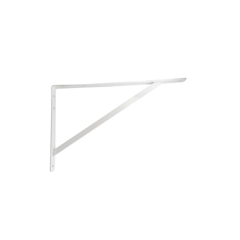 Wspornik półki wzmocniony stalowy biały 600x375mm mod. 9