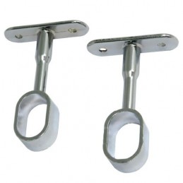 Uchwyt sufitowy drążka ubraniowego 25x15mm chromowany mod.13 2szt.
