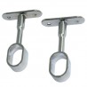 Uchwyt sufitowy drążka ubraniowego 25x15mm chromowany mod.13 2szt.