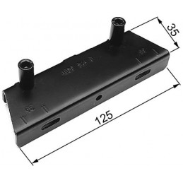 Zaczep zamknięcia czarny 125x35