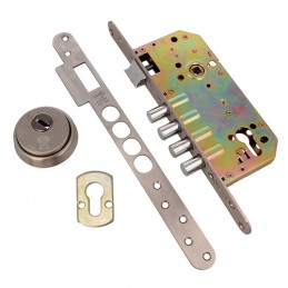 Zamek bolcowy na wkładkę 85/50 INOX mod. 111 z akcesoriami