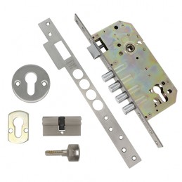 Zamek bolcowy na wkładkę 85/50 INOX mod. 120 z akcesoriami