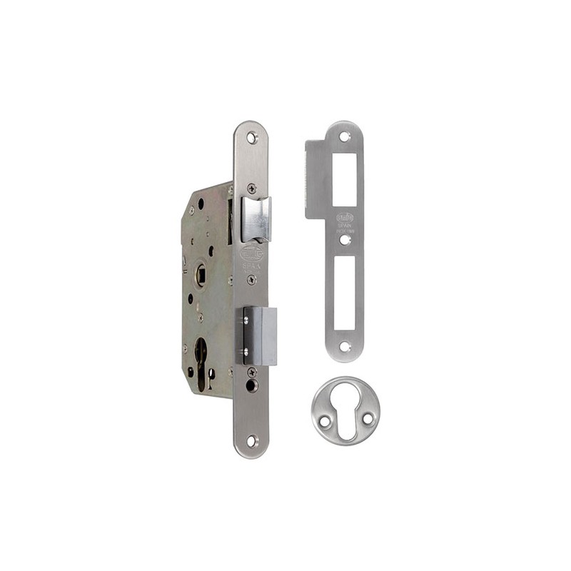 Zamek drzwiowy na wkładkę 47/50 INOX mod. 331