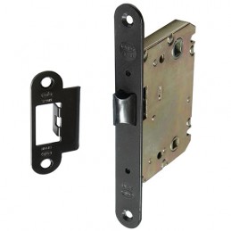 Zamek drzwiowy łazienkowy 70/50 czarny mod. 4001