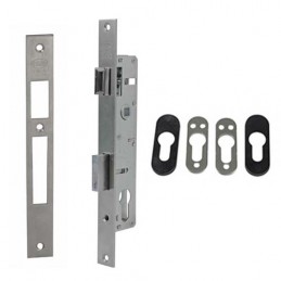 Zamek do drzwi metalowych na wkładkę 85/32 inox mod. 720E