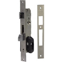 Zamek do drzwi metalowych na wkładkę 85/25 inox mod. 740