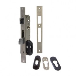 Zamek do drzwi metalowych na wkładkę 85/30 inox mod. 740