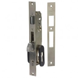 Zamek do drzwi metalowych na wkładkę 85/30 inox mod. 770