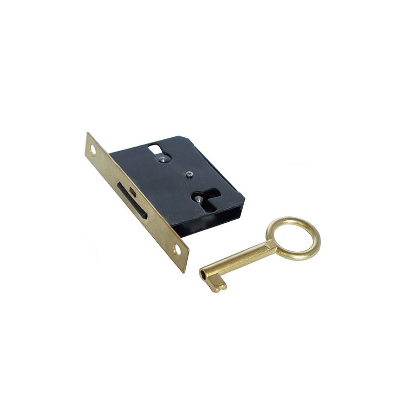 Zamek meblowy mosiężny 25mm mosiężny mod. 8