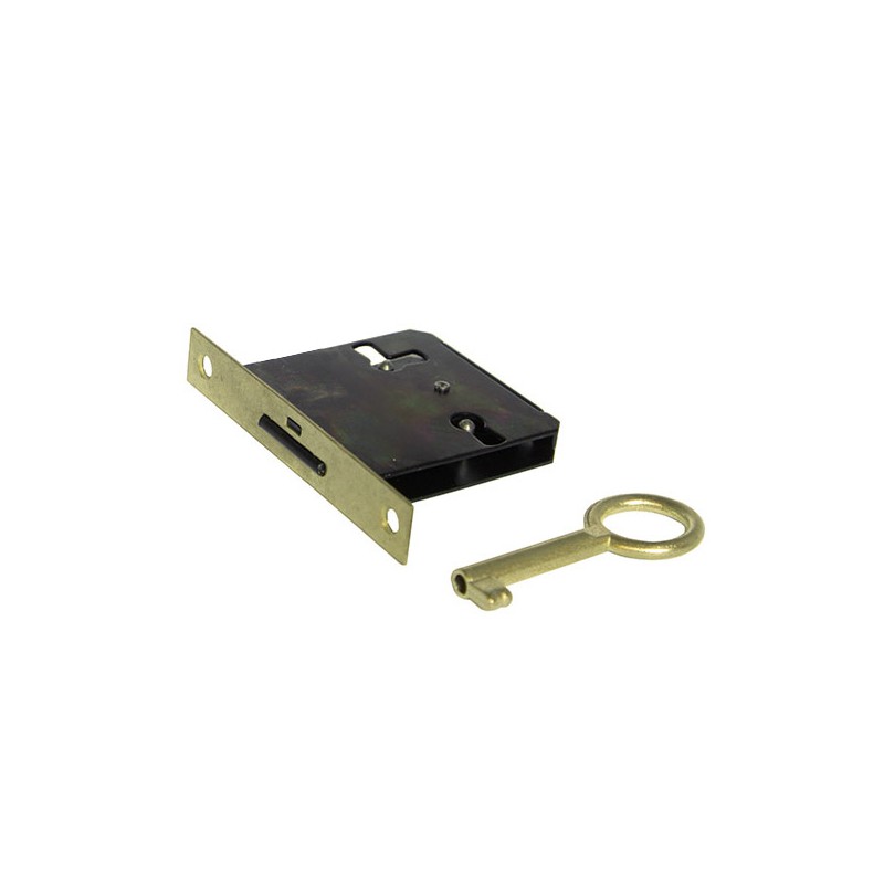 Zamek meblowy mosiężny 30mm mosiężny mod. 8