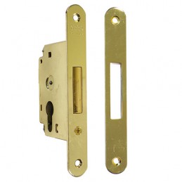 Zamek dodatkowy na wkładkę 70mm mosiądzowany F22 SICUREZZA