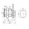 Zamek meblowy szafkowy 605 08 90D NI FE